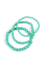 THREE STACKABLE RONDELLE BRACELET SET