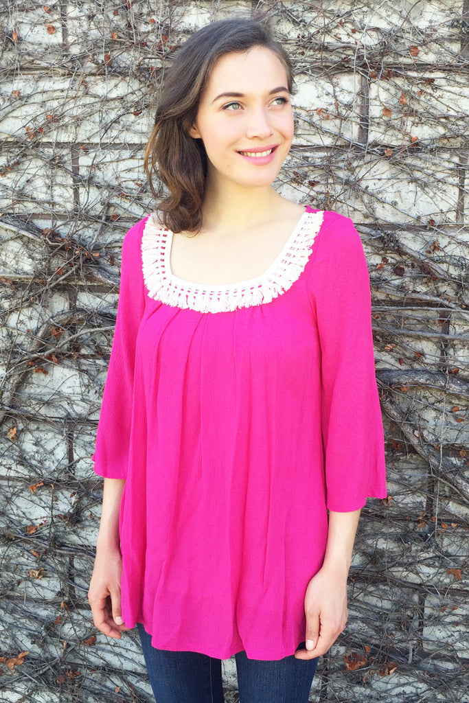 Spring Pleated Top