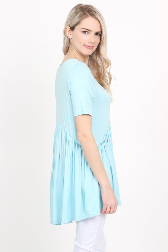 V-Neck Baby Doll Tunic