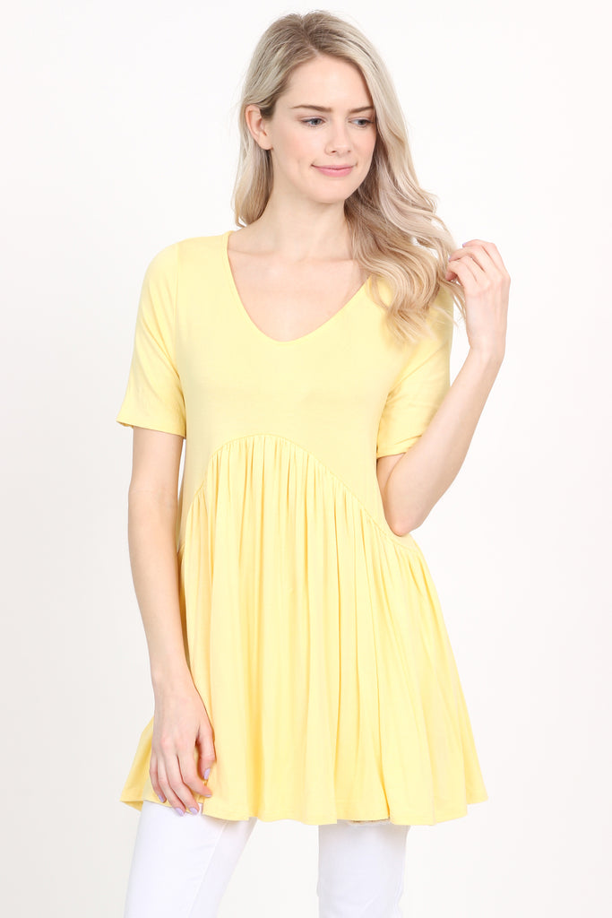 V-Neck Baby Doll Tunic