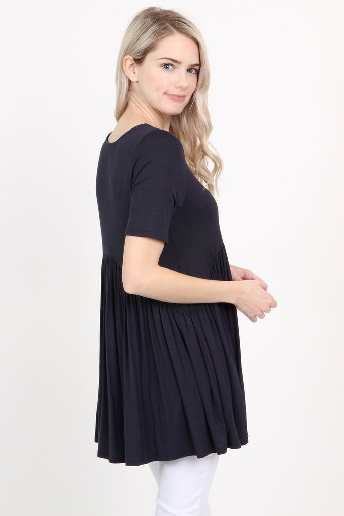 V-Neck Baby Doll Tunic