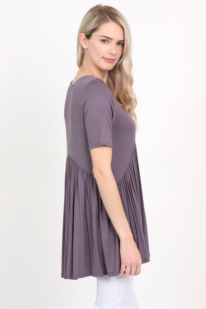 V-Neck Baby Doll Tunic