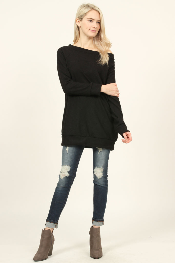 Off Shoulder Sweater