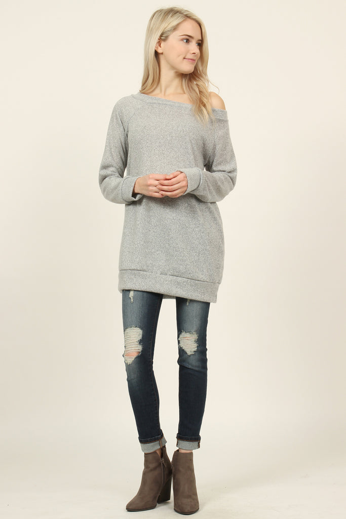 Off Shoulder Sweater