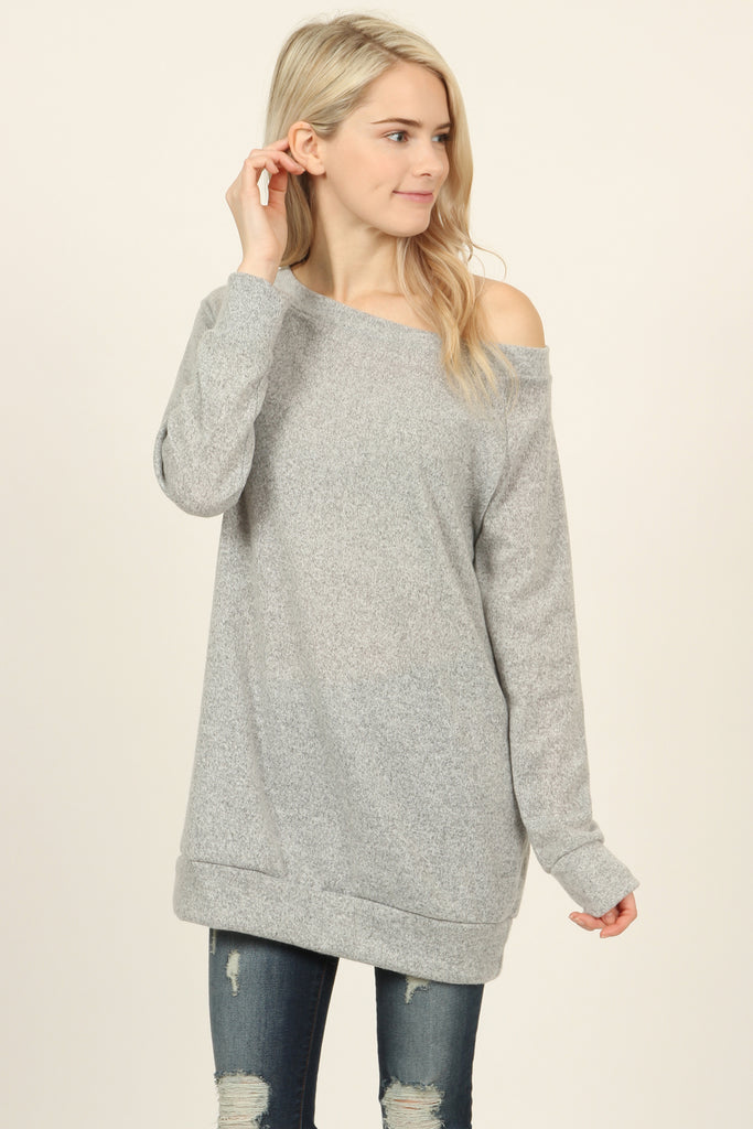 Off Shoulder Sweater