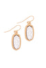 DRUZY STONE OVAL EARRINGS