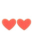 HEART DRUZY POST EARRINGS