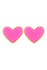 HEART DRUZY POST EARRINGS