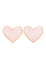 HEART DRUZY POST EARRINGS