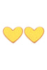 HEART DRUZY POST EARRINGS