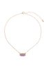 Druzy Stone Oval Stone Pendant  Necklace