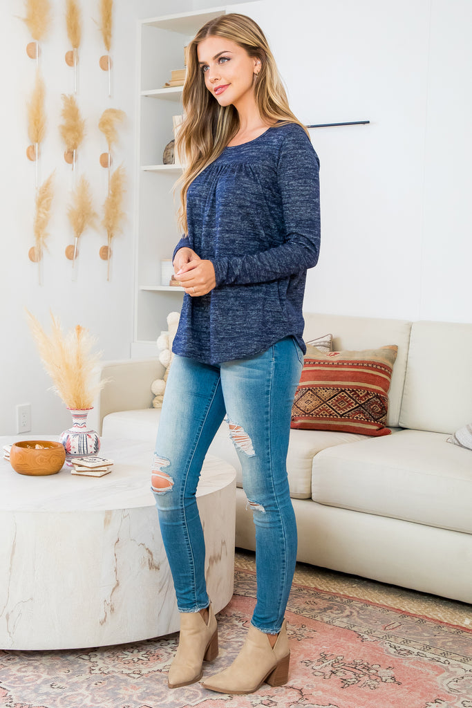 Hacci Long Sleeve Tunic | S-3XL