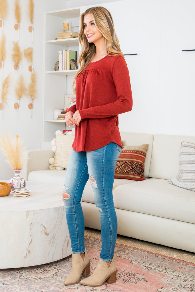 Hacci Long Sleeve Tunic | S-3XL