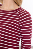 Stripe Raglan Long Sleeve Top