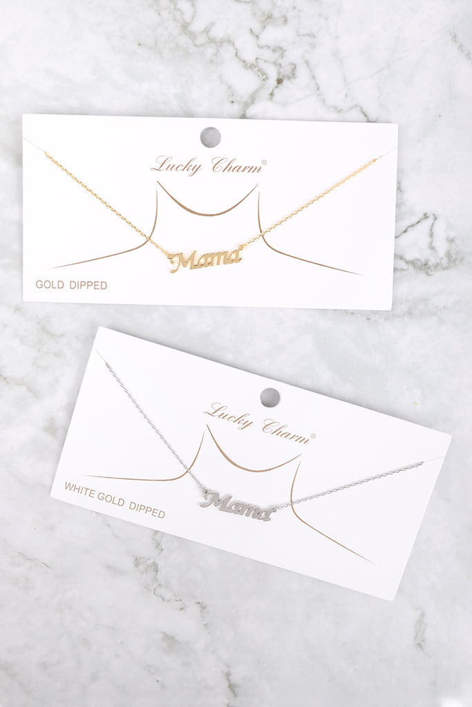 PN1718 - "MAMA" PERSONALIZED CHARM NECKLACE